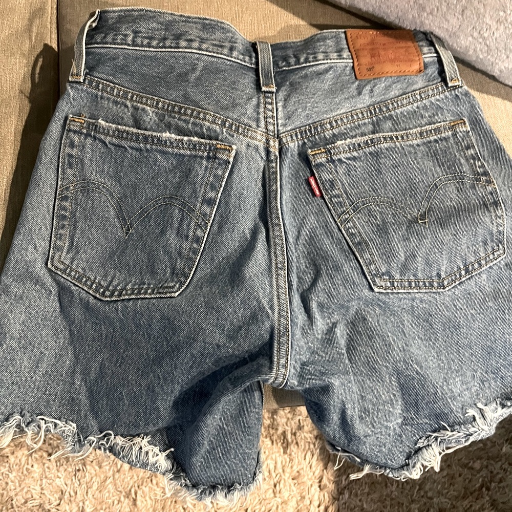 Levi’s W26 501 High Waisted Jean Shorts